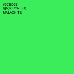 #3CED5B - Malachite Color Image