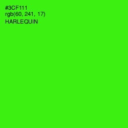 #3CF111 - Harlequin Color Image