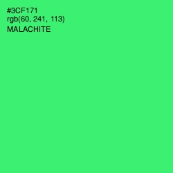 #3CF171 - Malachite Color Image