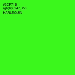 #3CF71B - Harlequin Color Image