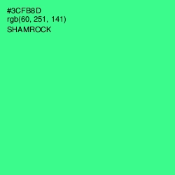 #3CFB8D - Shamrock Color Image