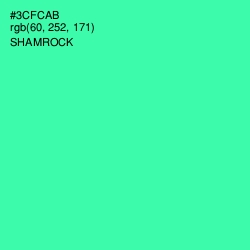 #3CFCAB - Shamrock Color Image