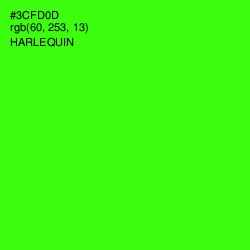 #3CFD0D - Harlequin Color Image