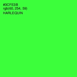 #3CFE3B - Harlequin Color Image