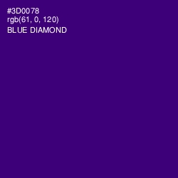 #3D0078 - Blue Diamond Color Image