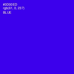 #3D00ED - Blue Color Image