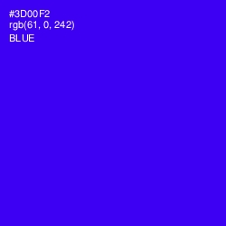 #3D00F2 - Blue Color Image