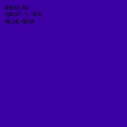 #3D01A3 - Blue Gem Color Image