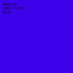 #3D01EA - Blue Color Image