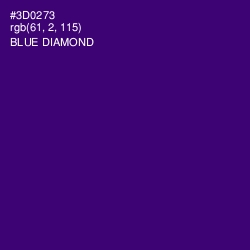 #3D0273 - Blue Diamond Color Image