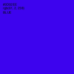 #3D02EE - Blue Color Image