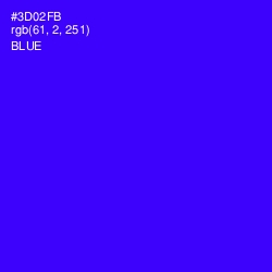 #3D02FB - Blue Color Image