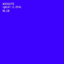 #3D02FE - Blue Color Image