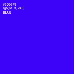 #3D03F8 - Blue Color Image
