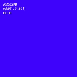 #3D03FB - Blue Color Image