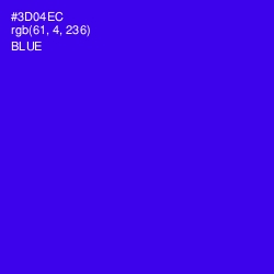 #3D04EC - Blue Color Image
