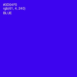 #3D04F0 - Blue Color Image