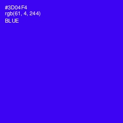 #3D04F4 - Blue Color Image