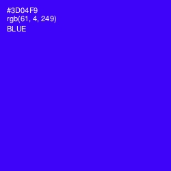 #3D04F9 - Blue Color Image