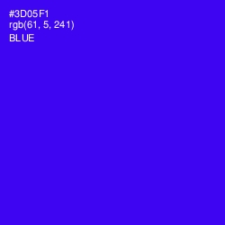 #3D05F1 - Blue Color Image