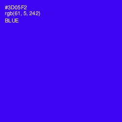 #3D05F2 - Blue Color Image