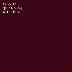 #3D0617 - Aubergine Color Image