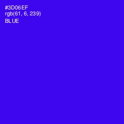 #3D06EF - Blue Color Image