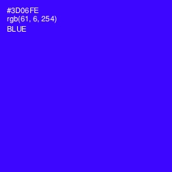 #3D06FE - Blue Color Image