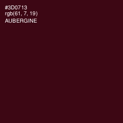 #3D0713 - Aubergine Color Image