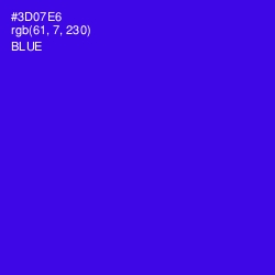 #3D07E6 - Blue Color Image