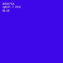 #3D07EA - Blue Color Image