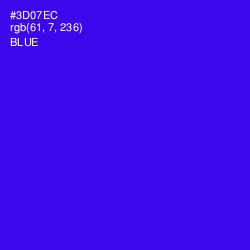 #3D07EC - Blue Color Image