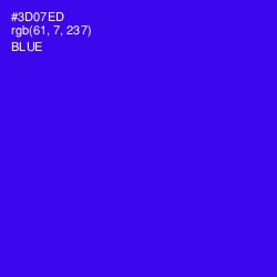 #3D07ED - Blue Color Image