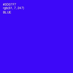 #3D07F7 - Blue Color Image