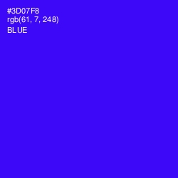 #3D07F8 - Blue Color Image