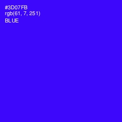 #3D07FB - Blue Color Image