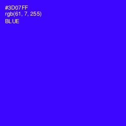#3D07FF - Blue Color Image