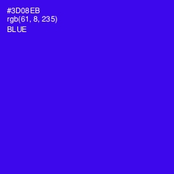 #3D08EB - Blue Color Image
