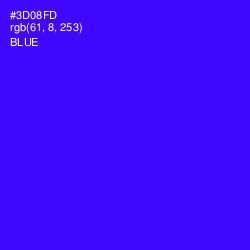 #3D08FD - Blue Color Image