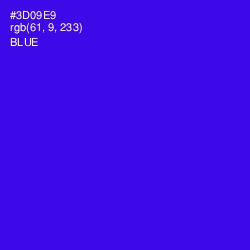 #3D09E9 - Blue Color Image