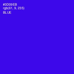 #3D09EB - Blue Color Image
