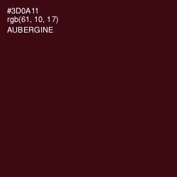 #3D0A11 - Aubergine Color Image
