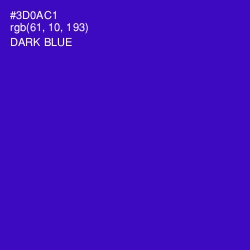 #3D0AC1 - Dark Blue Color Image