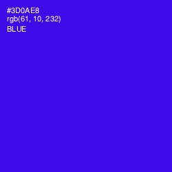 #3D0AE8 - Blue Color Image