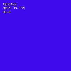 #3D0AEB - Blue Color Image