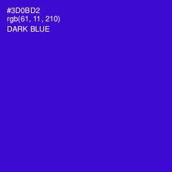 #3D0BD2 - Dark Blue Color Image