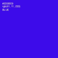 #3D0BE9 - Blue Color Image