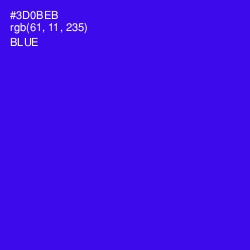 #3D0BEB - Blue Color Image