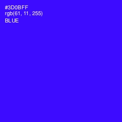 #3D0BFF - Blue Color Image