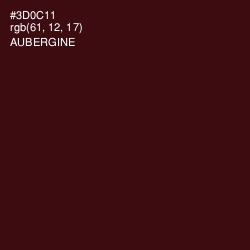 #3D0C11 - Aubergine Color Image